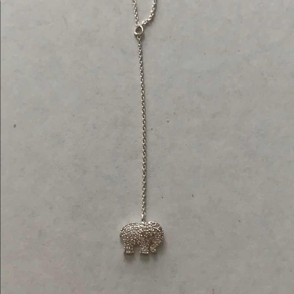Never worn Ivory Ella elephant necklace